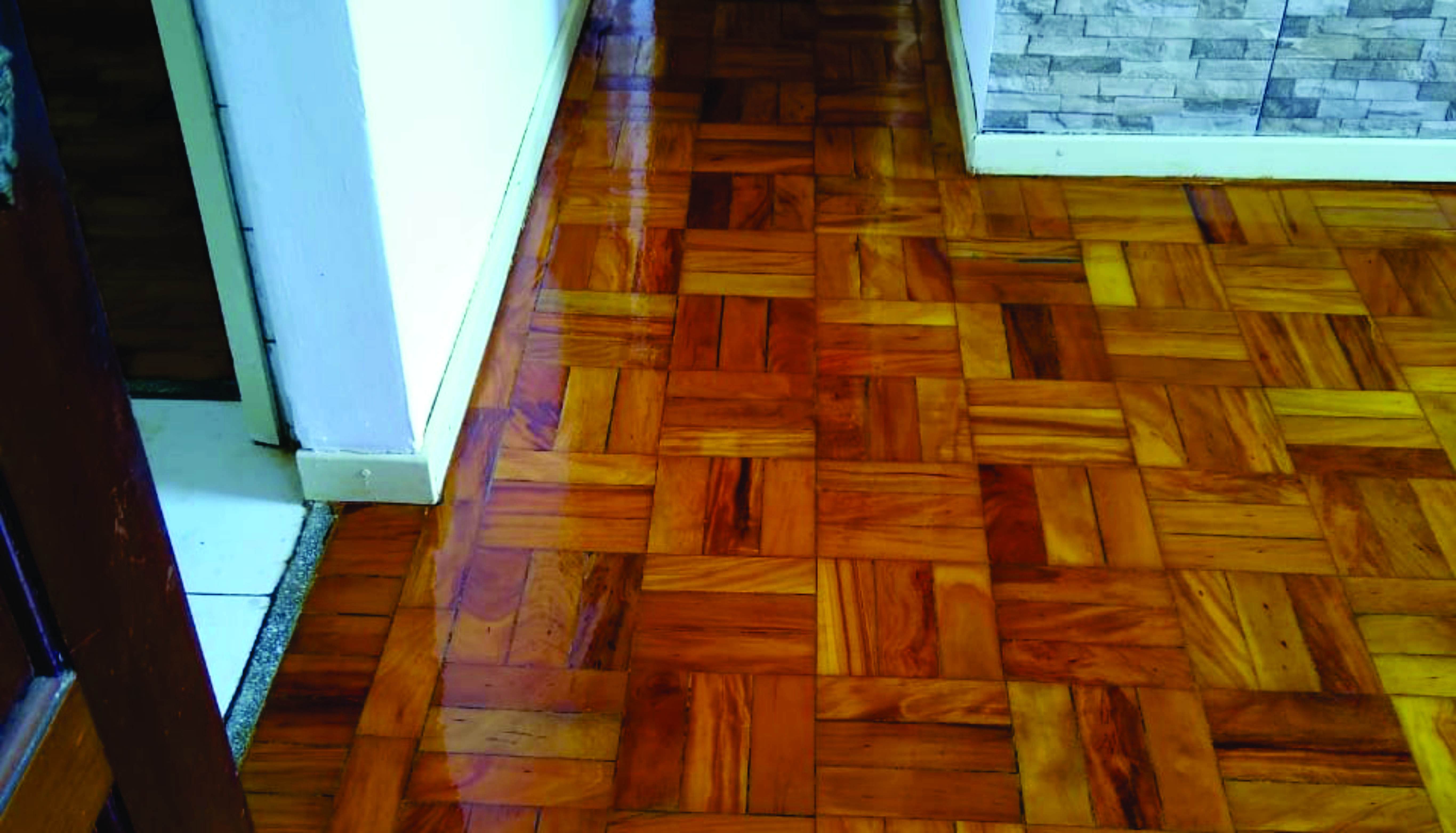 piso de madeira